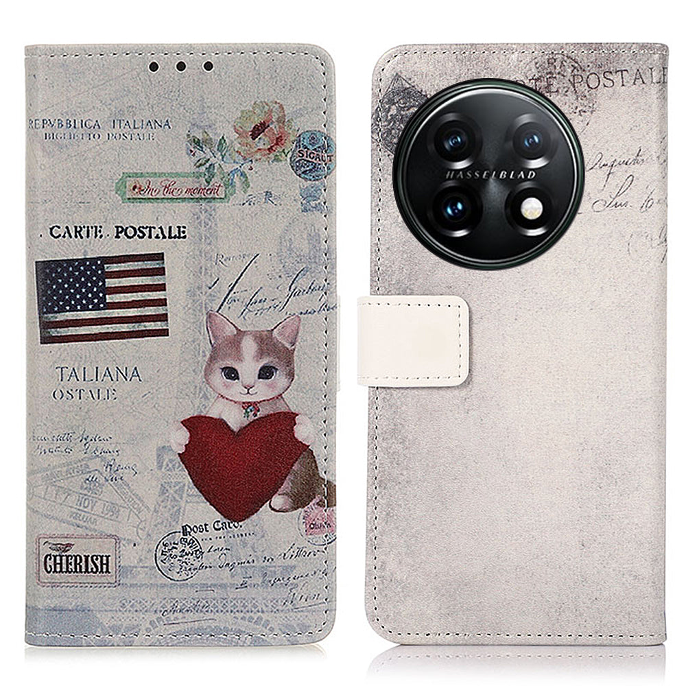 For OnePlus 11 5G Pattern Printing Phone Case PU Leather Stand Wallet Flip Cover For OnePlus 11 5G Pattern Printing Phone Case PU Leather Stand Wallet Flip Cover